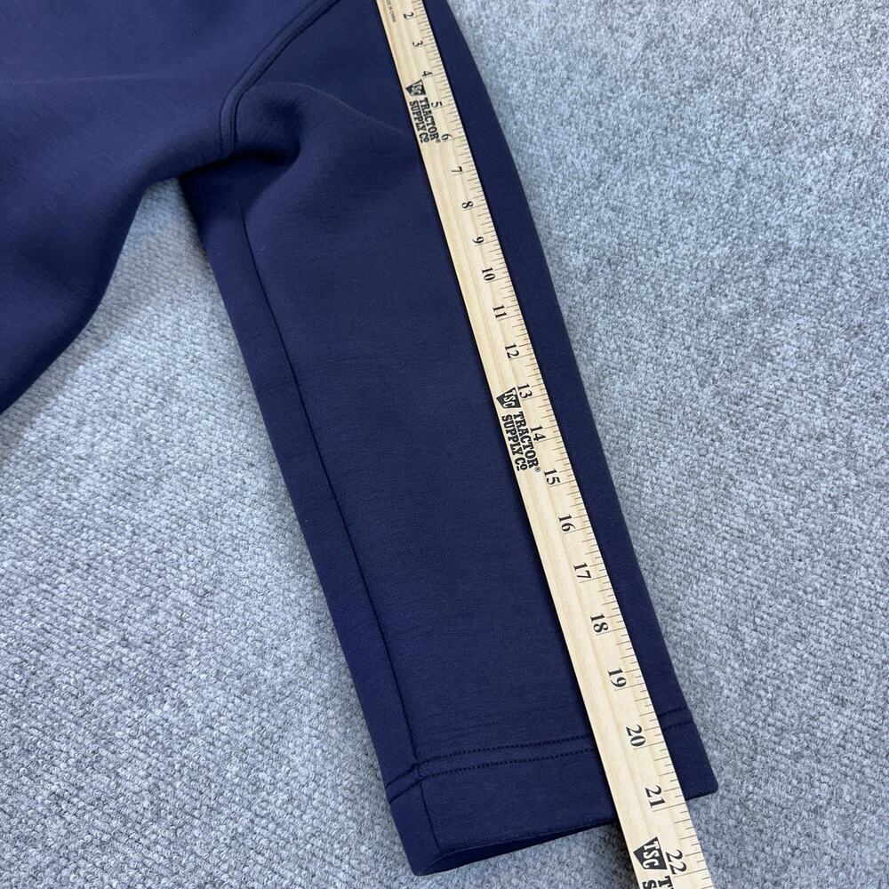 J.Crew Scuba Jacket Hoodie Womens M Navy Full Zip Neoprene Athleisure H4513 - Picture 9 of 9